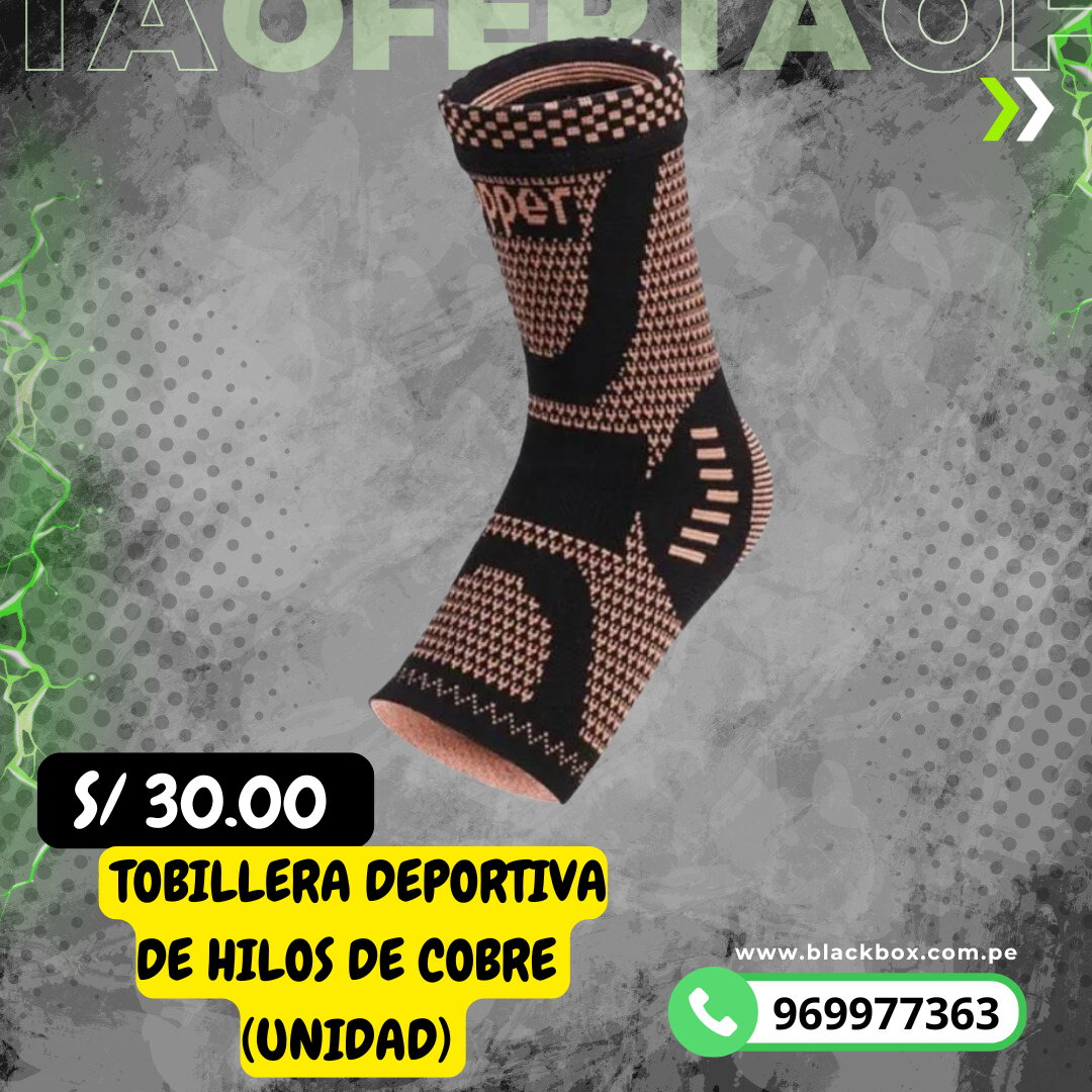 TOBILLERA DE HILOS DE COBRE