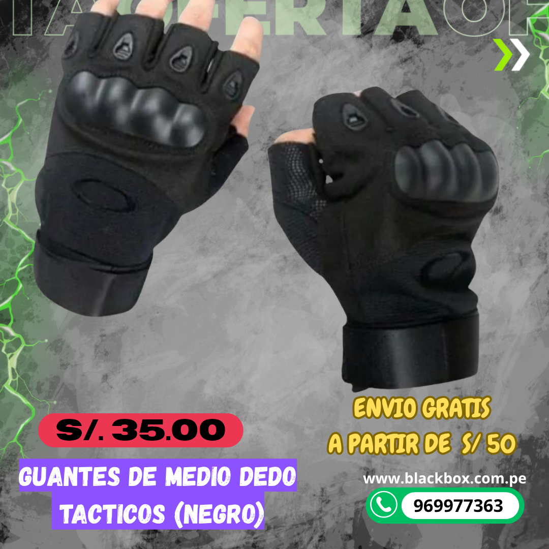 GUANTES TACTICOS DE MEDIO DEDO