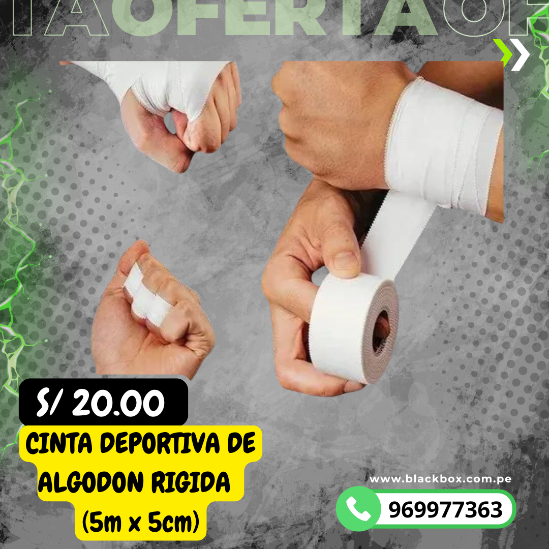 CINTA DEPORTIVA DE ALGODON RIGIDA