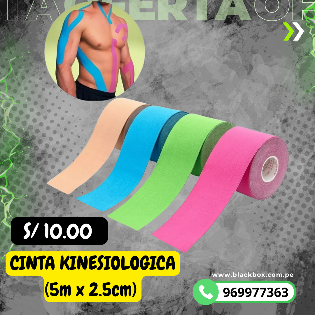 CINTA KINESIOLOGICA (5M X 2.5CM )