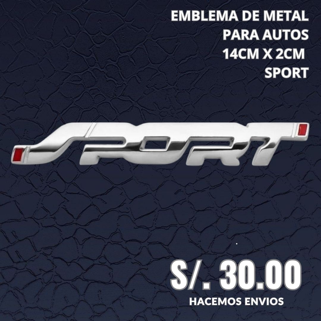 EMBLEMA DE METAL SPORT AUTOS