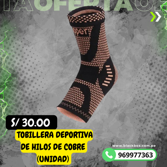 TOBILLERA DE HILOS DE COBRE