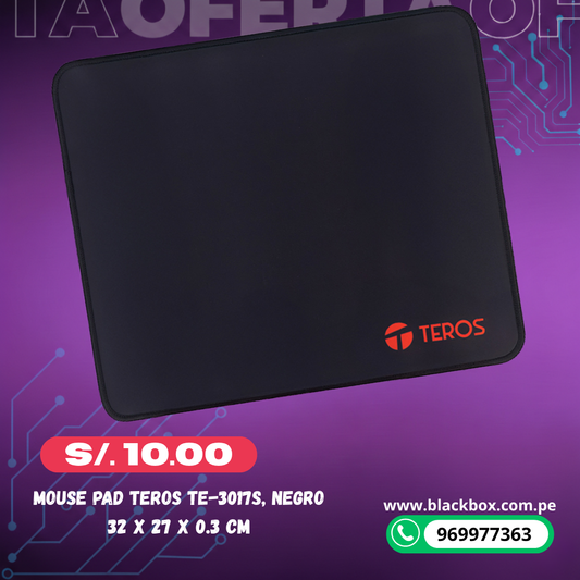 Mouse pad TEROS TE-3017S, negro