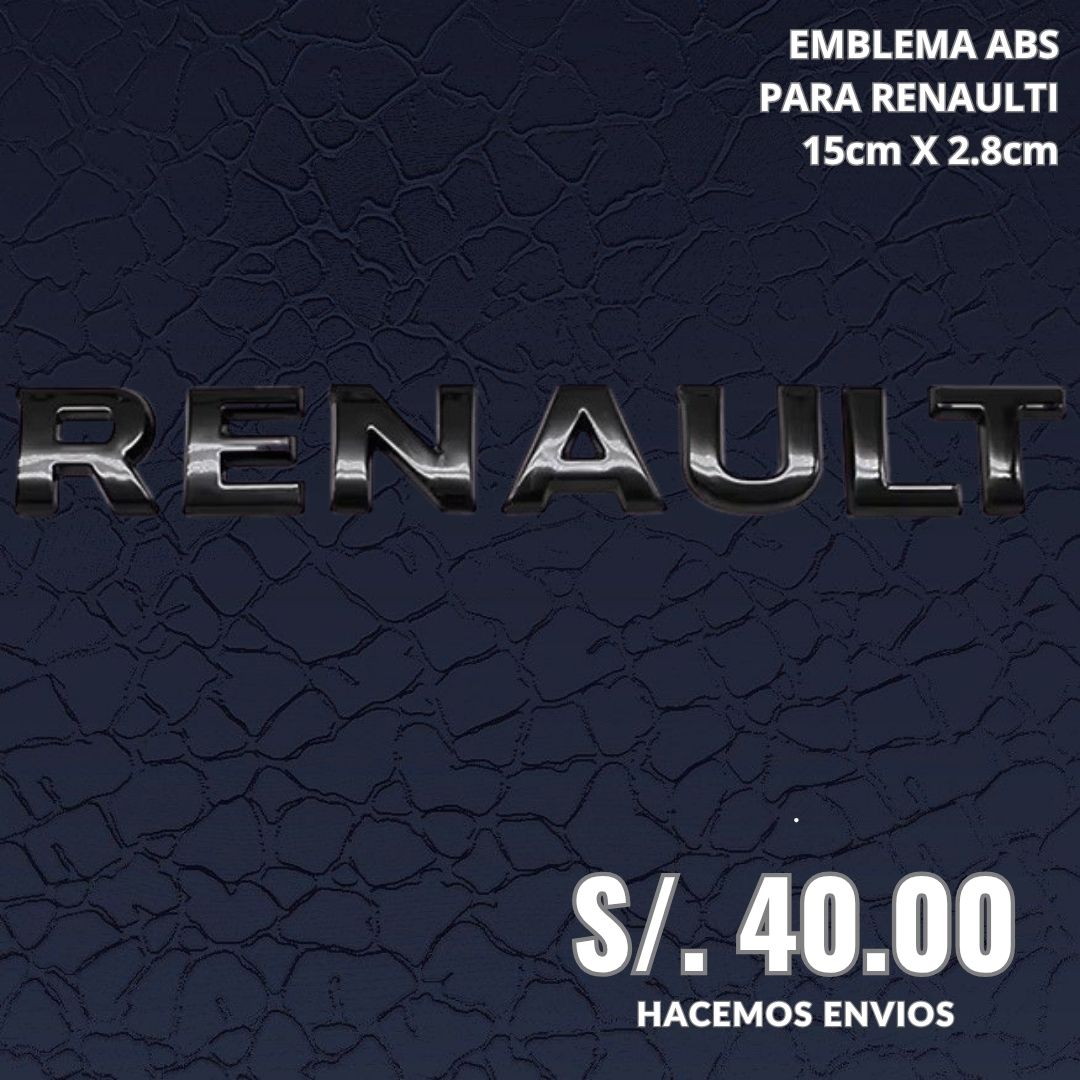 EMBLEMA ABS RENAULT NEGRO