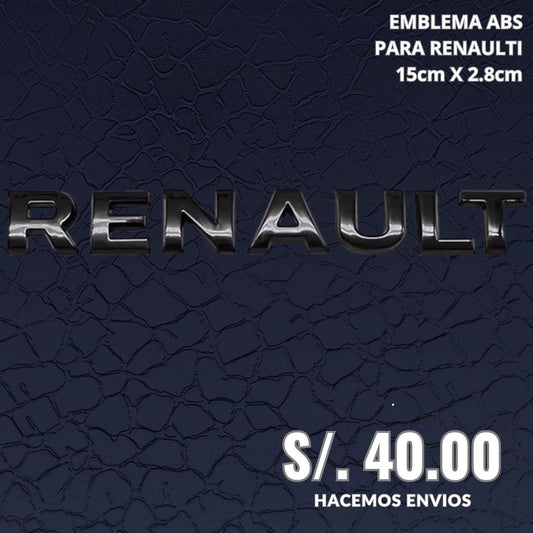 EMBLEMA ABS RENAULT NEGRO