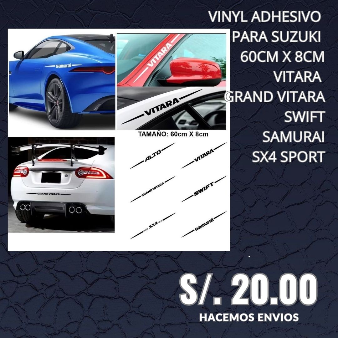 PEGATINA VINYL PARA SUZUKI