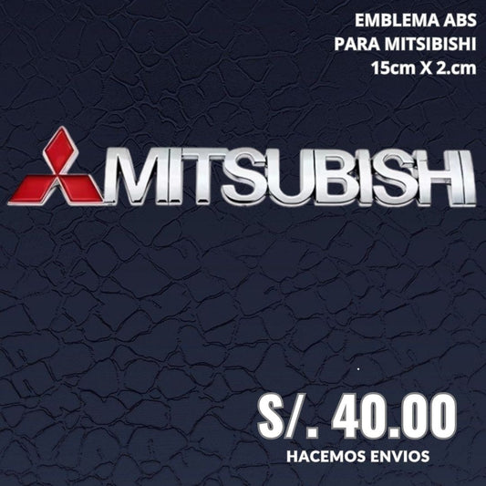 EMBLEMA ABS MITSUBISHI CROMADO