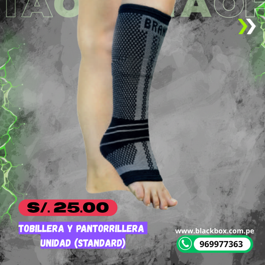 tobillera y pantorrillera (unidad) talla standart