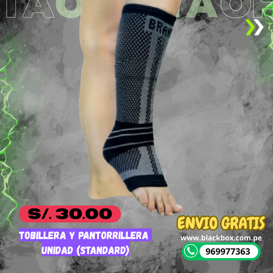 tobillera y pantorrillera (unidad) talla standart