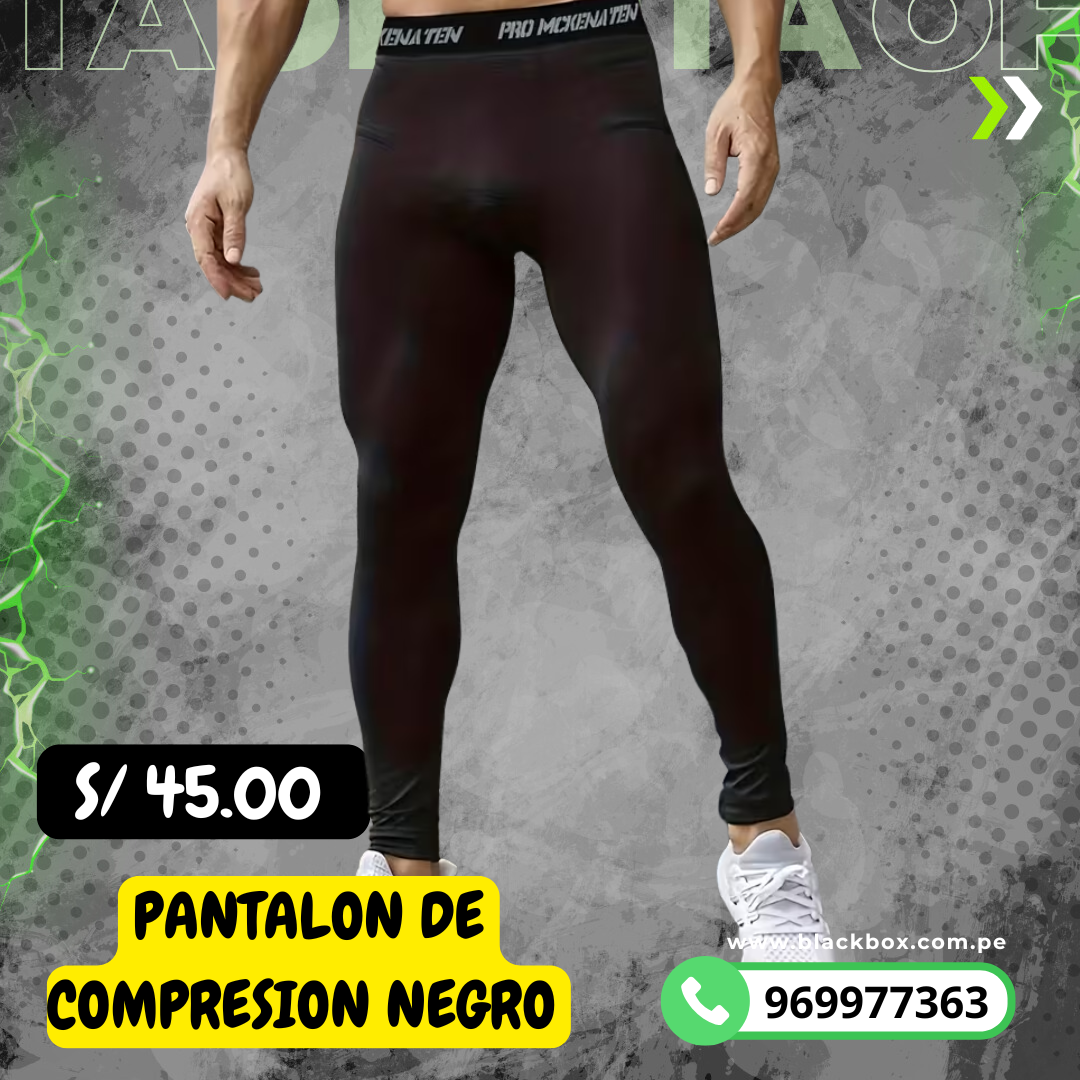 PANTALON DE COMPRESION NEGRO