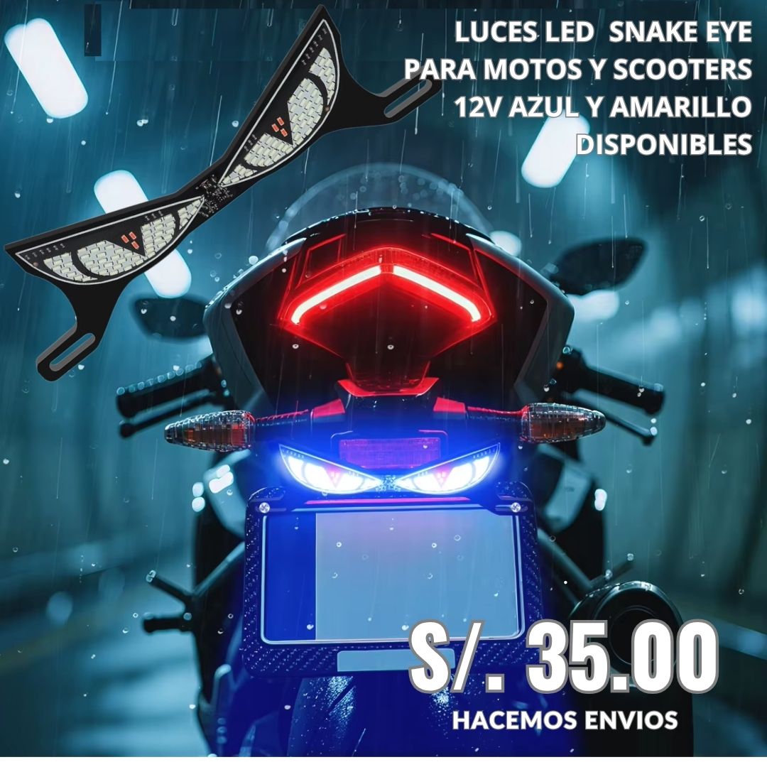 LUCES LED OJOS SNAKE PARA MOTOS