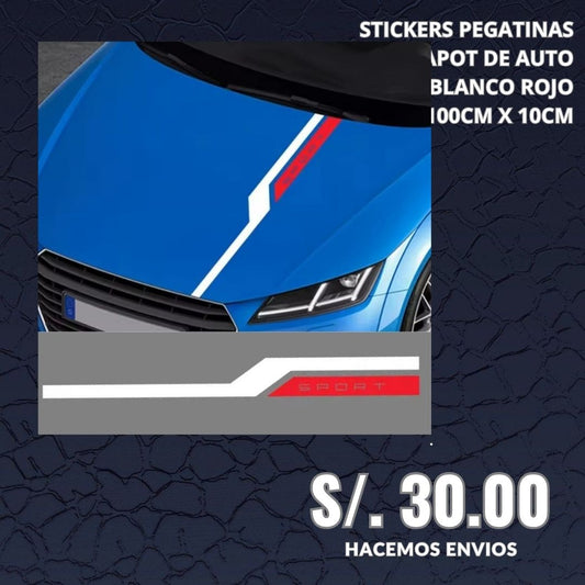 PEGATINA VINYL PARA CAPOT DE AUTO