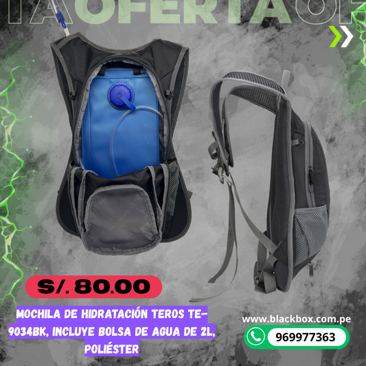 MOCHILA DE HIDRATACION TEROS DE 2 LITROS
