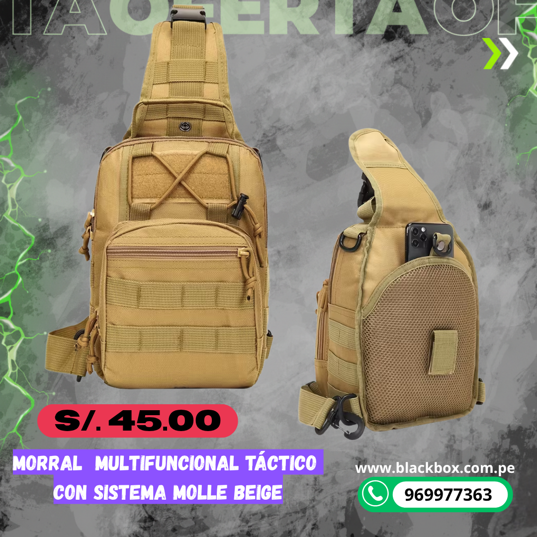 MORRAL MULTIFUNCIONAL TACTICO CON SISTEMA MOLLE
