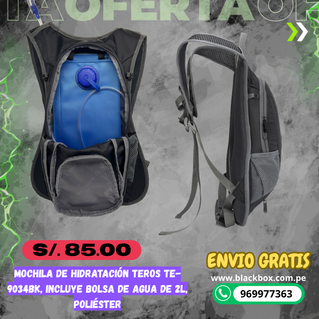 MOCHILA DE HIDRATACION TEROS DE 2 LITROS
