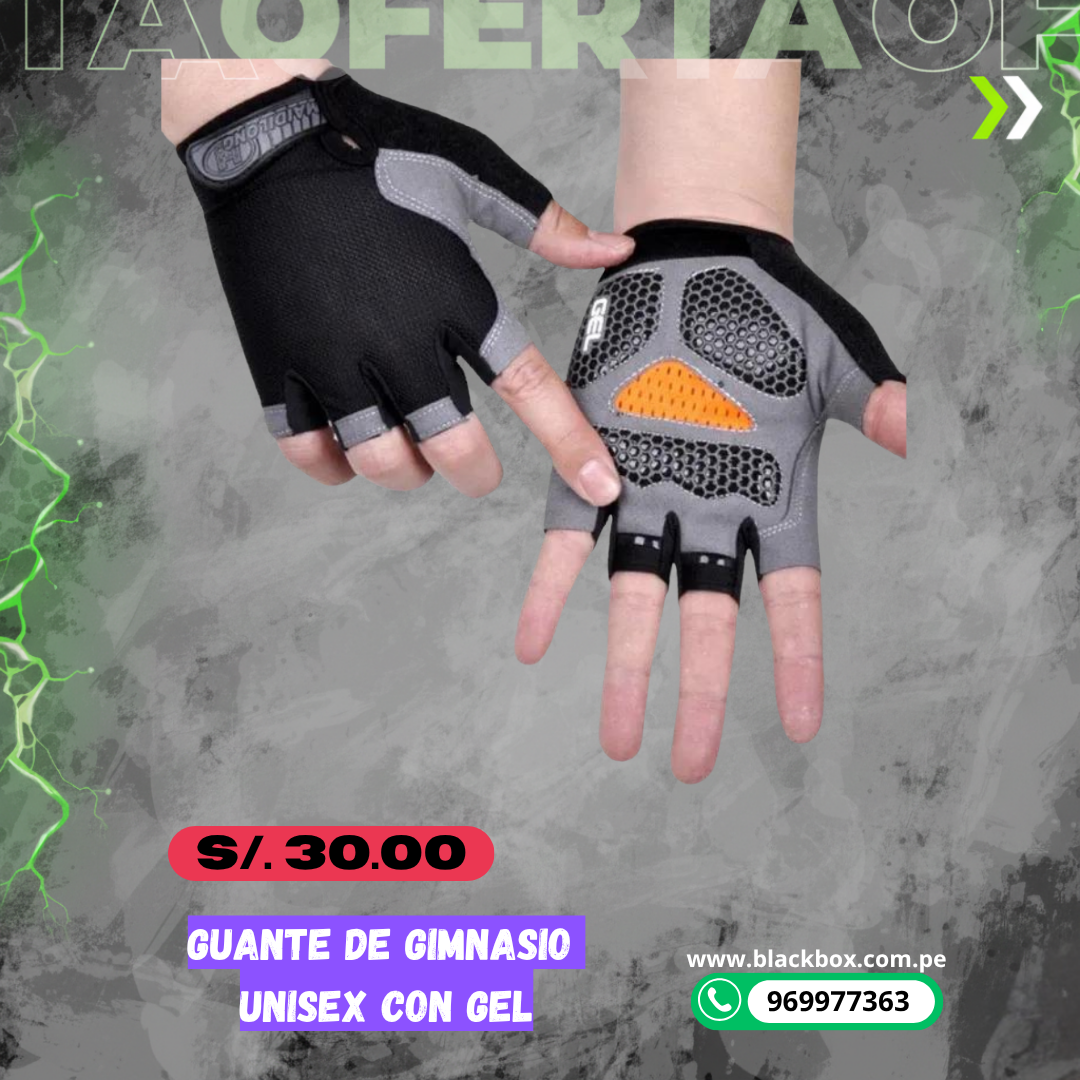 GUANTE DE GIMNASIO UNISEX CON GEL
