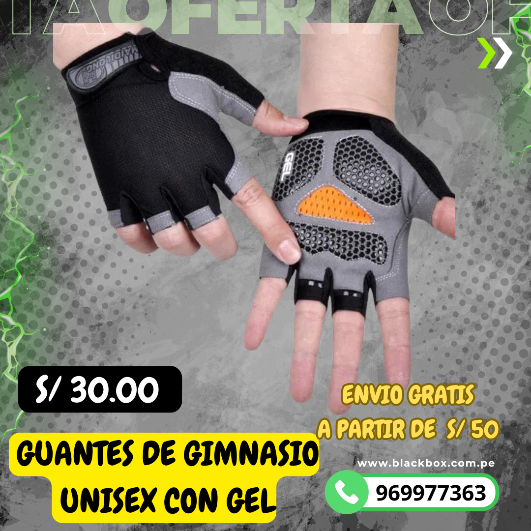 GUANTE DE GIMNASIO UNISEX CON GEL