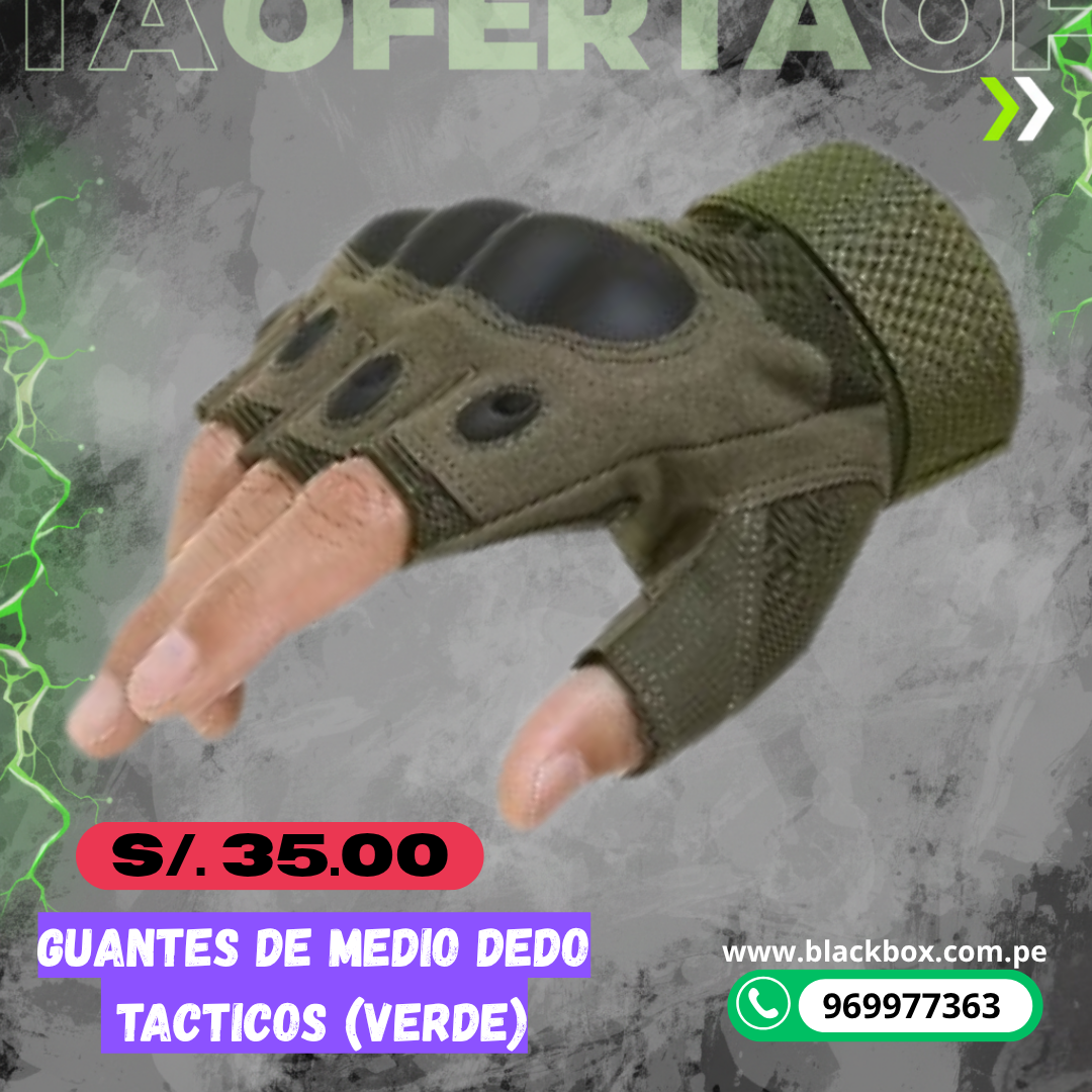 GUANTES TACTICOS DE MEDIO DEDO