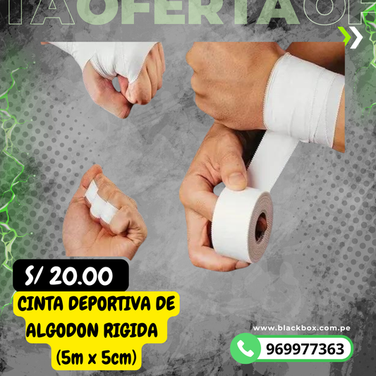 CINTA DEPORTIVA DE ALGODON RIGIDA