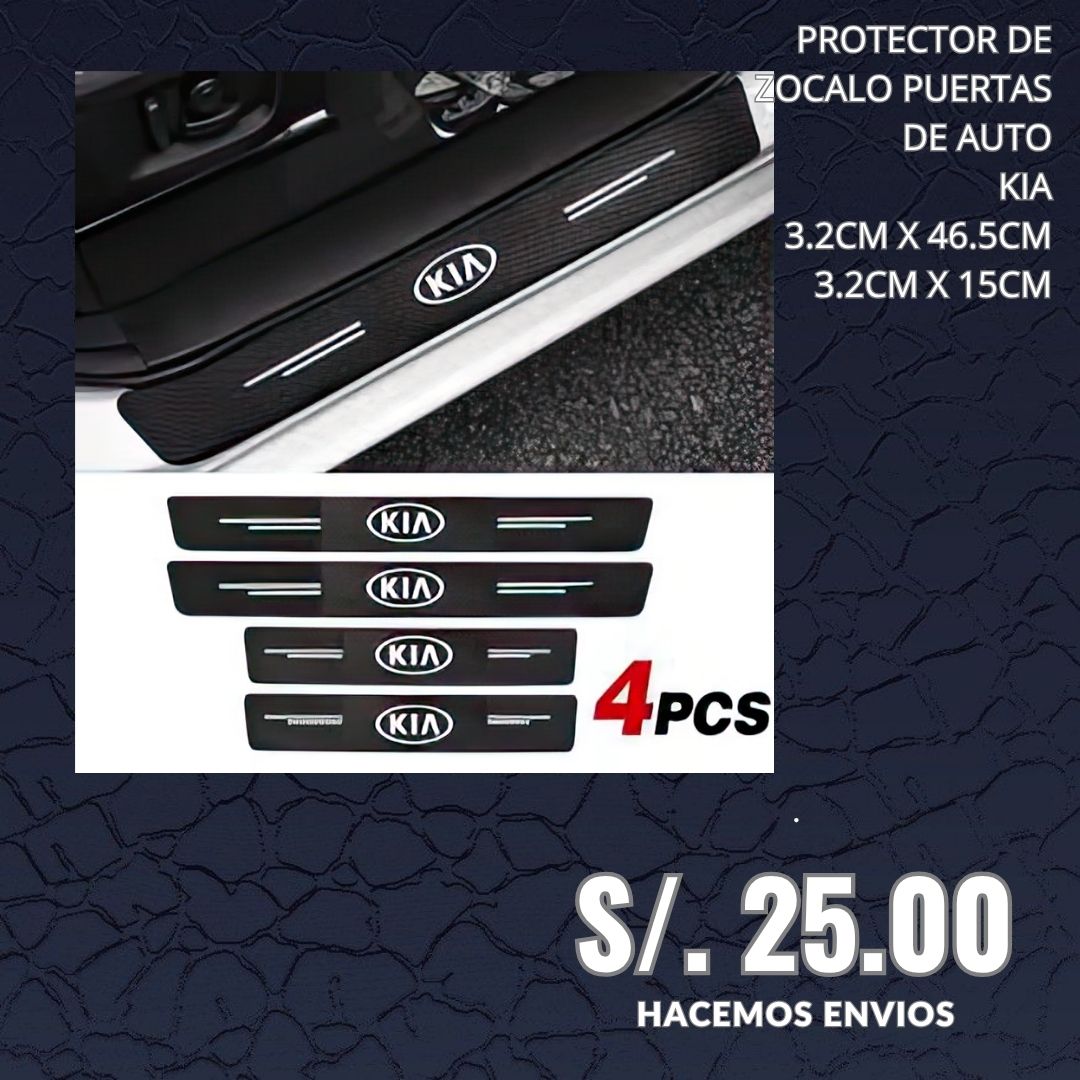 PROTECTOR DE ZOCALO PARA PUERTA DE AUTOS KIA