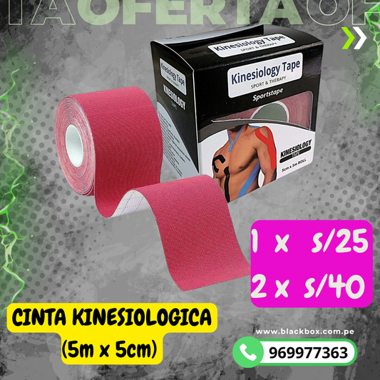 CINTA KINESIOLOGICA (5M X 5CM)