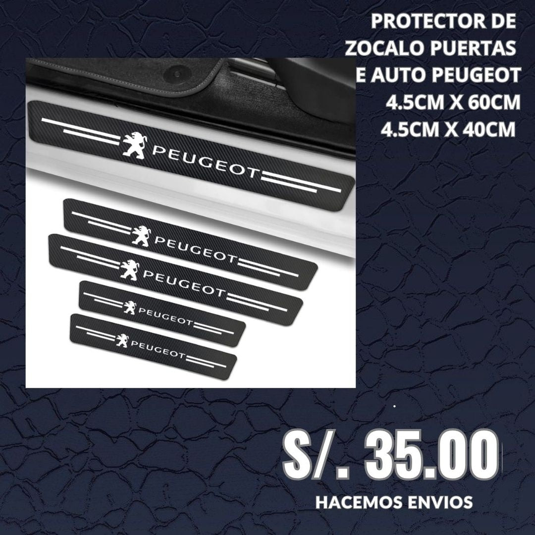 PROTECTOR PARA ZOCALO DE PUERTAS PEUGEOT
