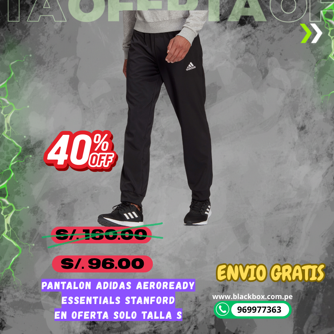 PANTALON ADIDAS AEROREADY EN OFERTA SOLO TALLA S