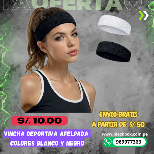 VINCHA DEPORTIVA AFELPADA