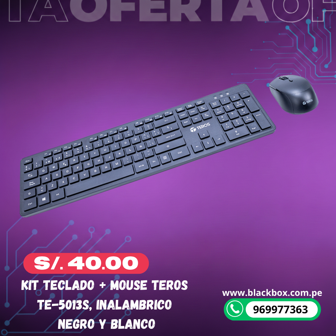 Kit Teclado + Mouse TEROS TE-5013S