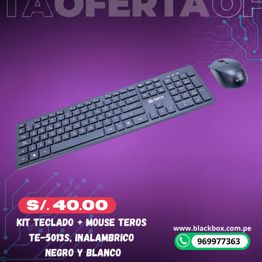 Kit Teclado + Mouse TEROS TE-5013S