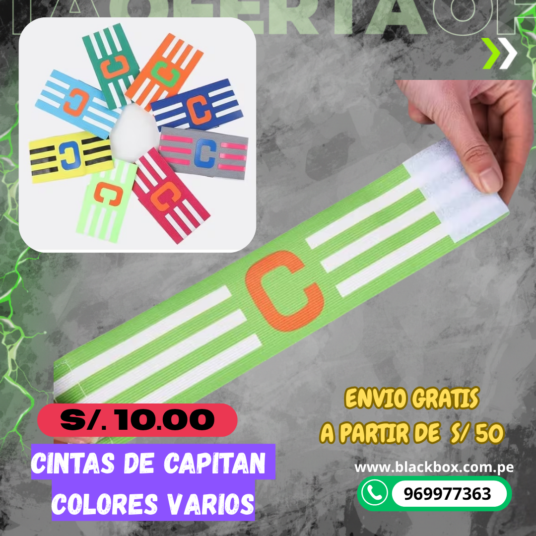 CINTAS DE CAPITAN COLORES VARIOS