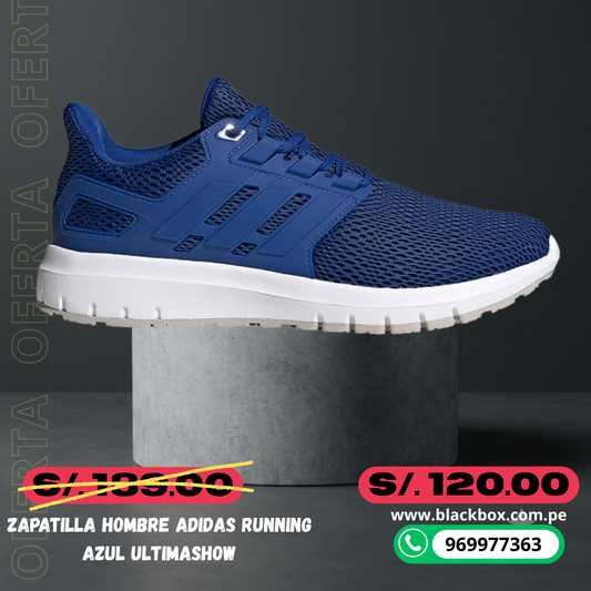 ZAPATILLA HOMBRE ADIDAS RUNNING AZUL Ultimashow
