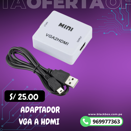 adaptador vga a hdmi